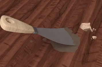 Filling of holes and cracks in wood